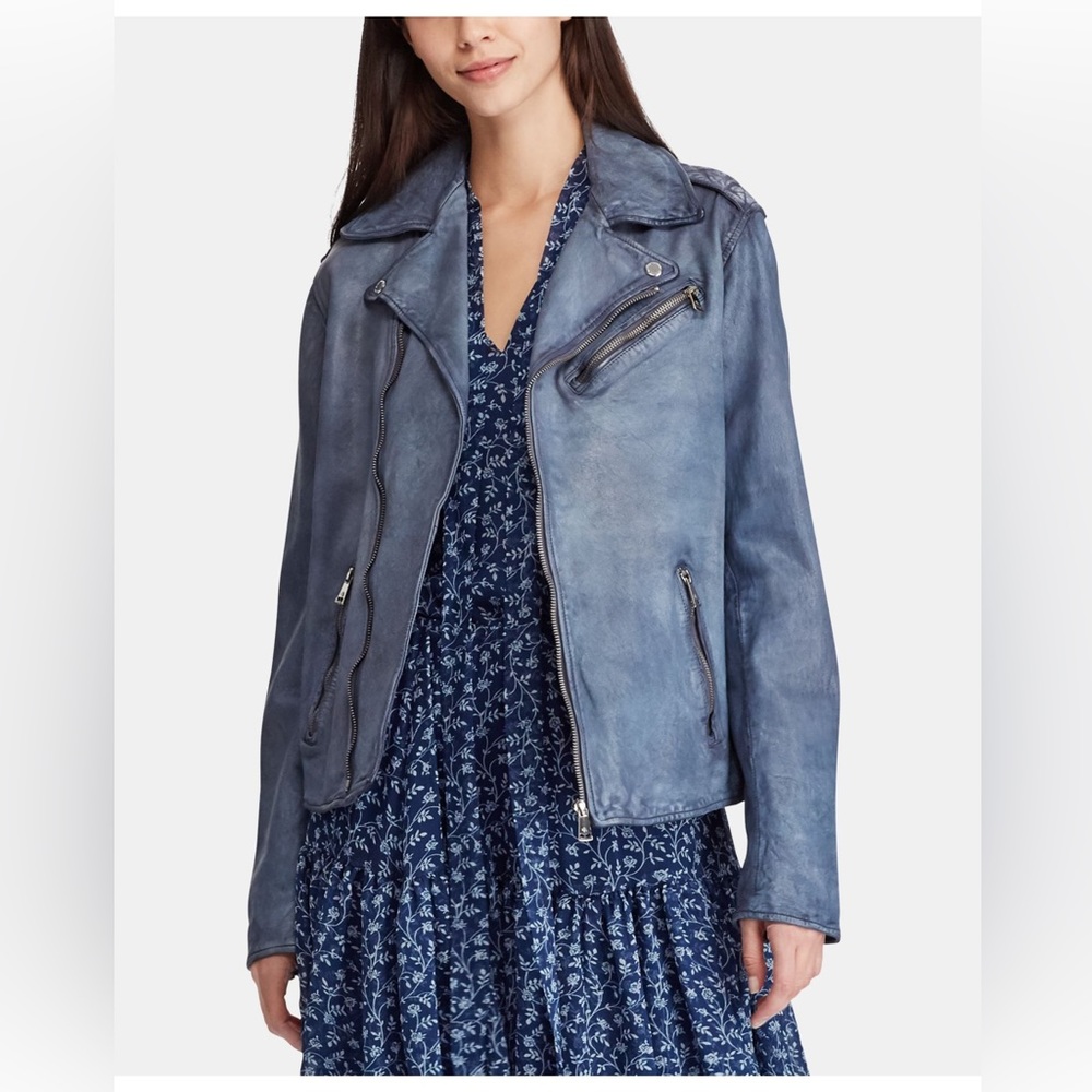 Ralph Lauren Leather Moto Jacket